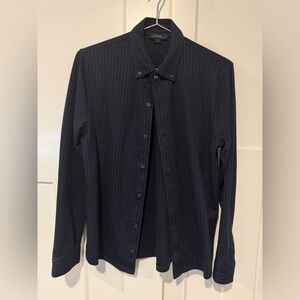 Vince Navy Pinstripe Shirt